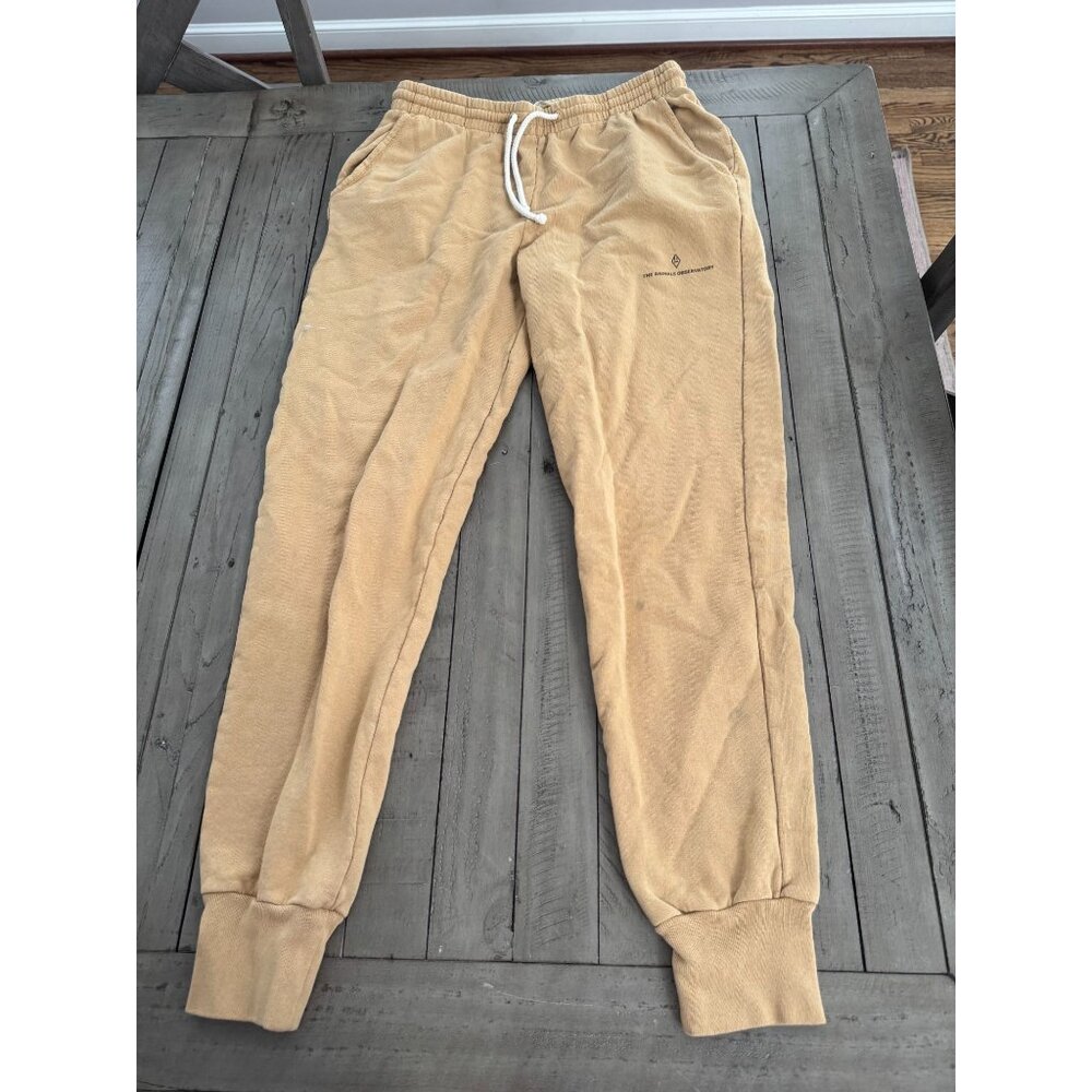 The Animals Observatory Draco Logo Sweatpants Tan Size Large